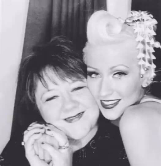 Shelly Loraine with her daughter Christina Aguilera.